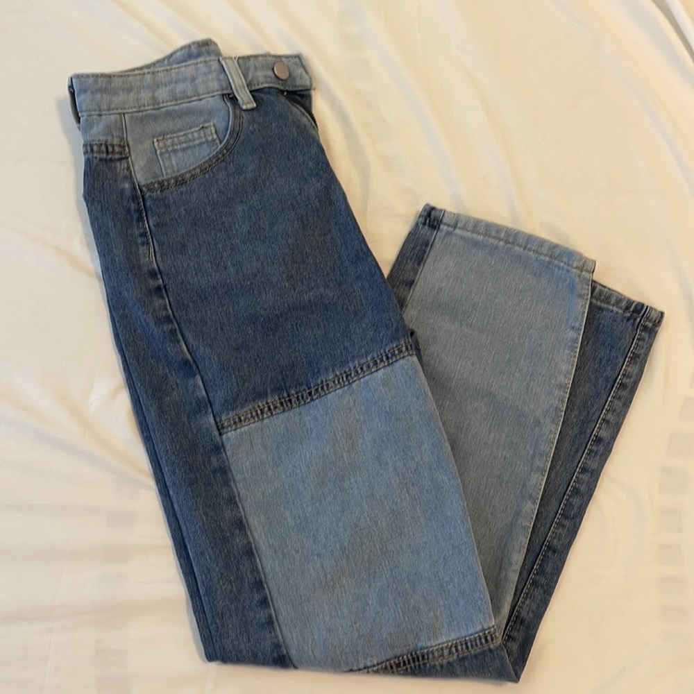 Light and medium denim jeans